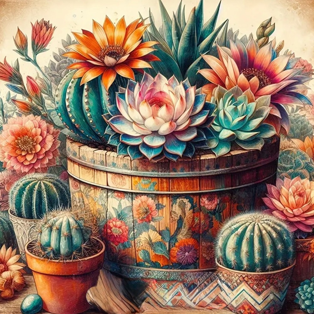 NWT- 8x8 Diamond Art Kit. Desert scene.